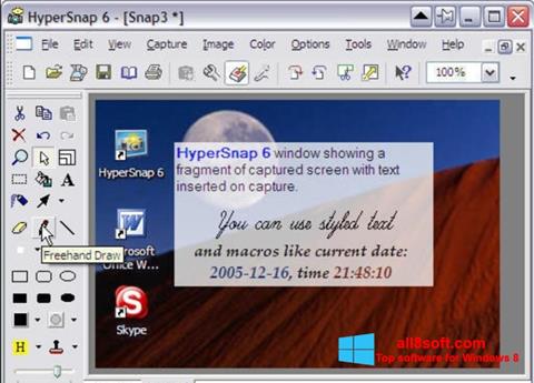 Snimak zaslona HyperSnap Windows 8