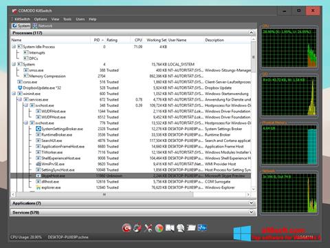 Snimak zaslona Comodo Cleaning Essentials Windows 8