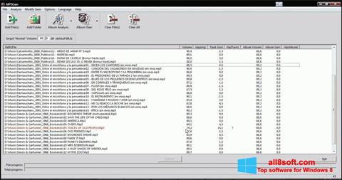 Snimak zaslona MP3Gain Windows 8