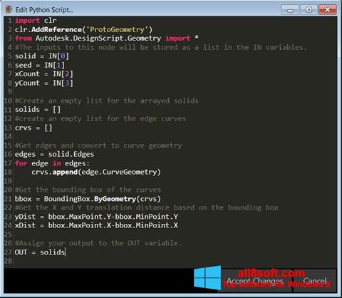 Snimak zaslona Python Windows 8