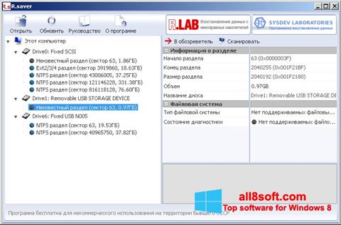 Snimak zaslona R.saver Windows 8