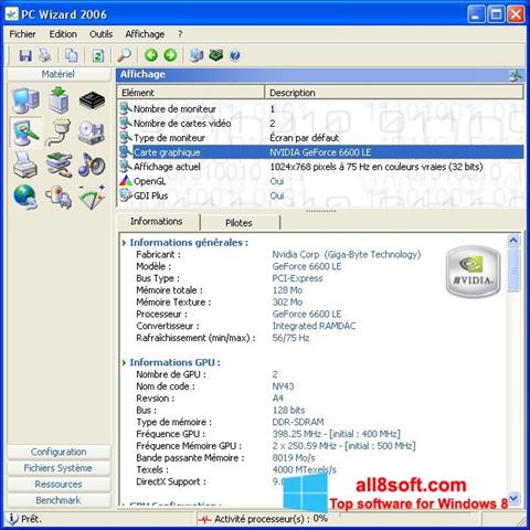 Snimak zaslona PC Wizard Windows 8