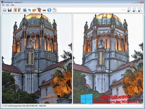 Snimak zaslona FotoSketcher Windows 8
