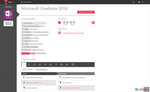 Snimak zaslona Microsoft OneNote Windows 8