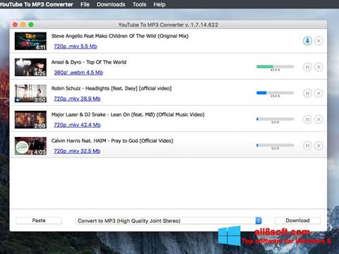 Snimak zaslona Free YouTube to MP3 Converter Windows 8