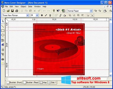 Snimak zaslona Nero Cover Designer Windows 8