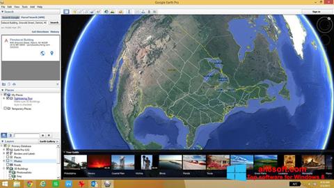 Snimak zaslona Google Earth Windows 8