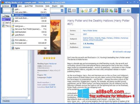 Snimak zaslona All My Books Windows 8