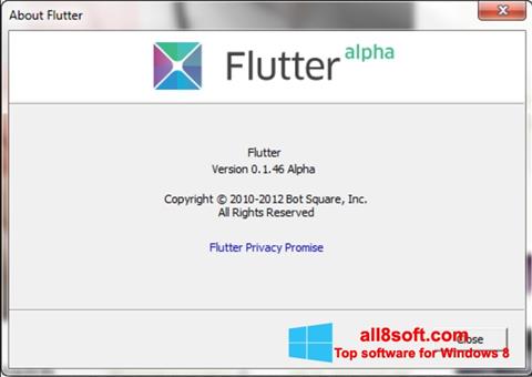 Snimak zaslona Flutter Windows 8