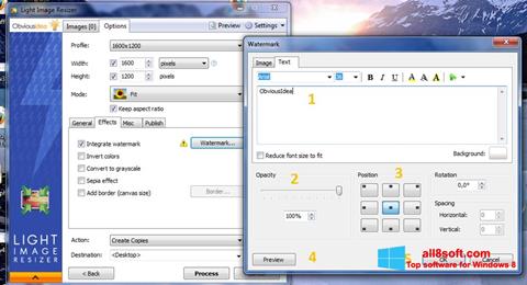 Snimak zaslona Light Image Resizer Windows 8