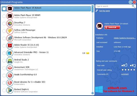 Snimak zaslona Advanced Uninstaller PRO Windows 8