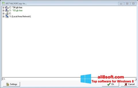 Snimak zaslona KillCopy Windows 8