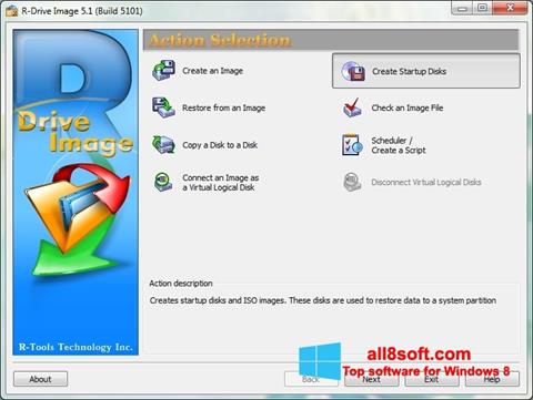 Snimak zaslona R-Drive Image Windows 8
