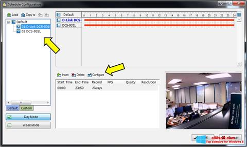 Snimak zaslona D-ViewCam Windows 8