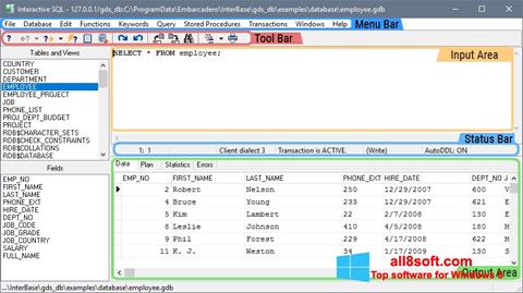 Snimak zaslona InterBase Windows 8
