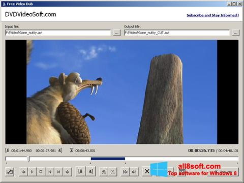 Snimak zaslona Free Video Dub Windows 8