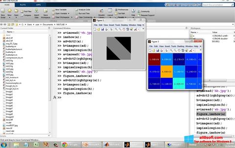 Snimak zaslona MATLAB Windows 8