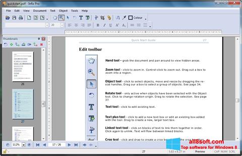 Snimak zaslona Infix PDF Editor Windows 8