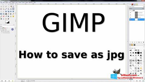 Snimak zaslona GIMP Windows 8