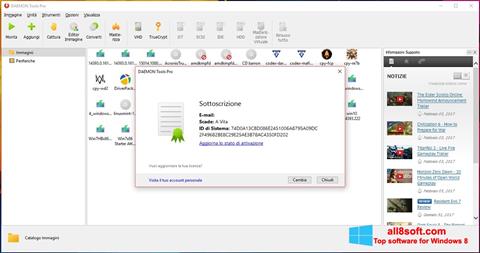 Snimak zaslona DAEMON Tools Pro Windows 8