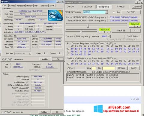 Snimak zaslona SetFSB Windows 8