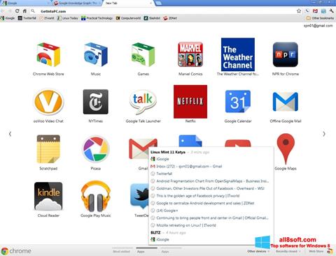 Snimak zaslona Google Chrome Offline Installer Windows 8
