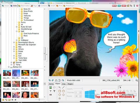 Snimak zaslona PhotoScape Windows 8