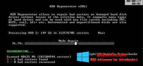 Snimak zaslona HDD Regenerator Windows 8