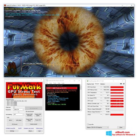 Snimak zaslona FurMark Windows 8