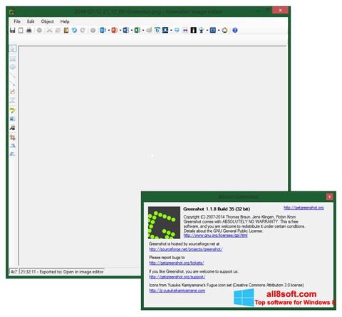 Snimak zaslona Greenshot Windows 8