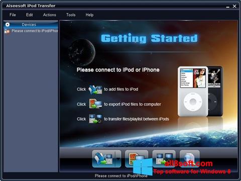 Snimak zaslona iPhone PC Suite Windows 8