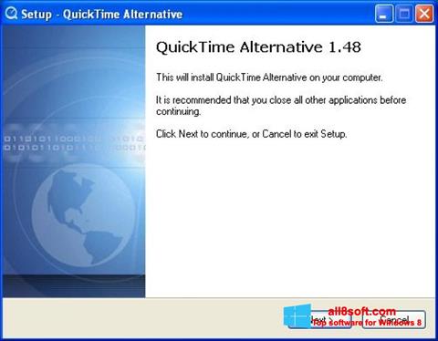Snimak zaslona QuickTime Alternative Windows 8